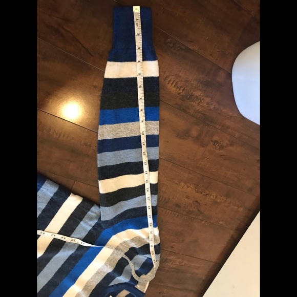 Gap Crew Neck Blue Striped Long Sleeve Sweater - Picture 8 of 8